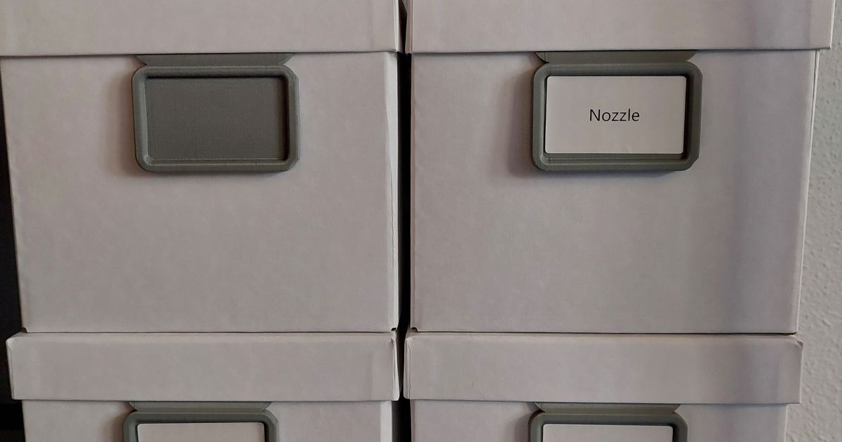 Label for IKEA TJENA and other storage boxes by Anthony_v_W Download