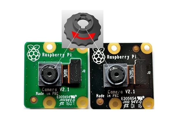 Key for adjusting lens of RaspiCam V2.1 by Z122 | Download free STL ...