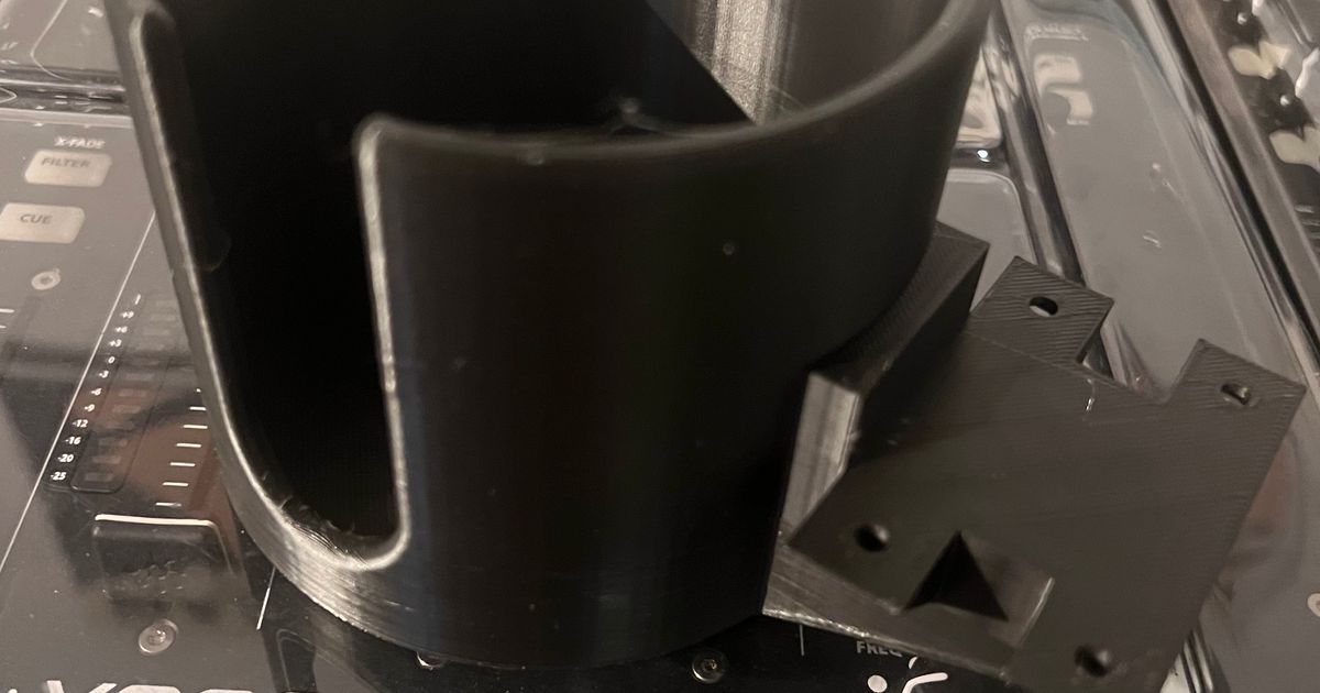 Desk cupholder for mounting with screws by ravestop Download free STL