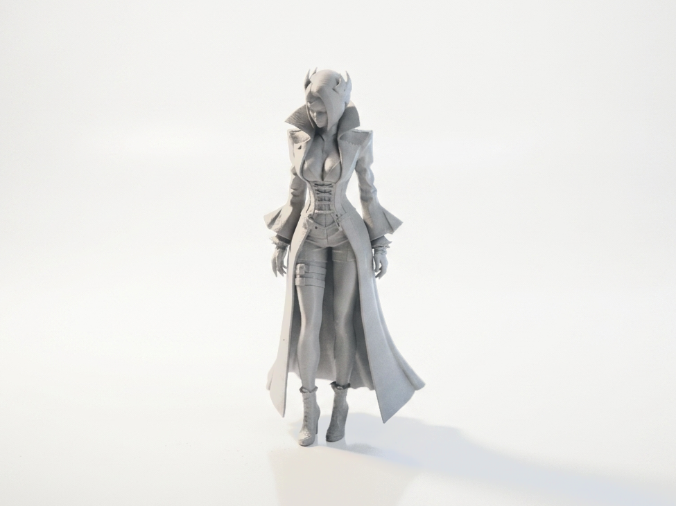 Vampire Girl Gothic Figurine Female Figure 3D Printable