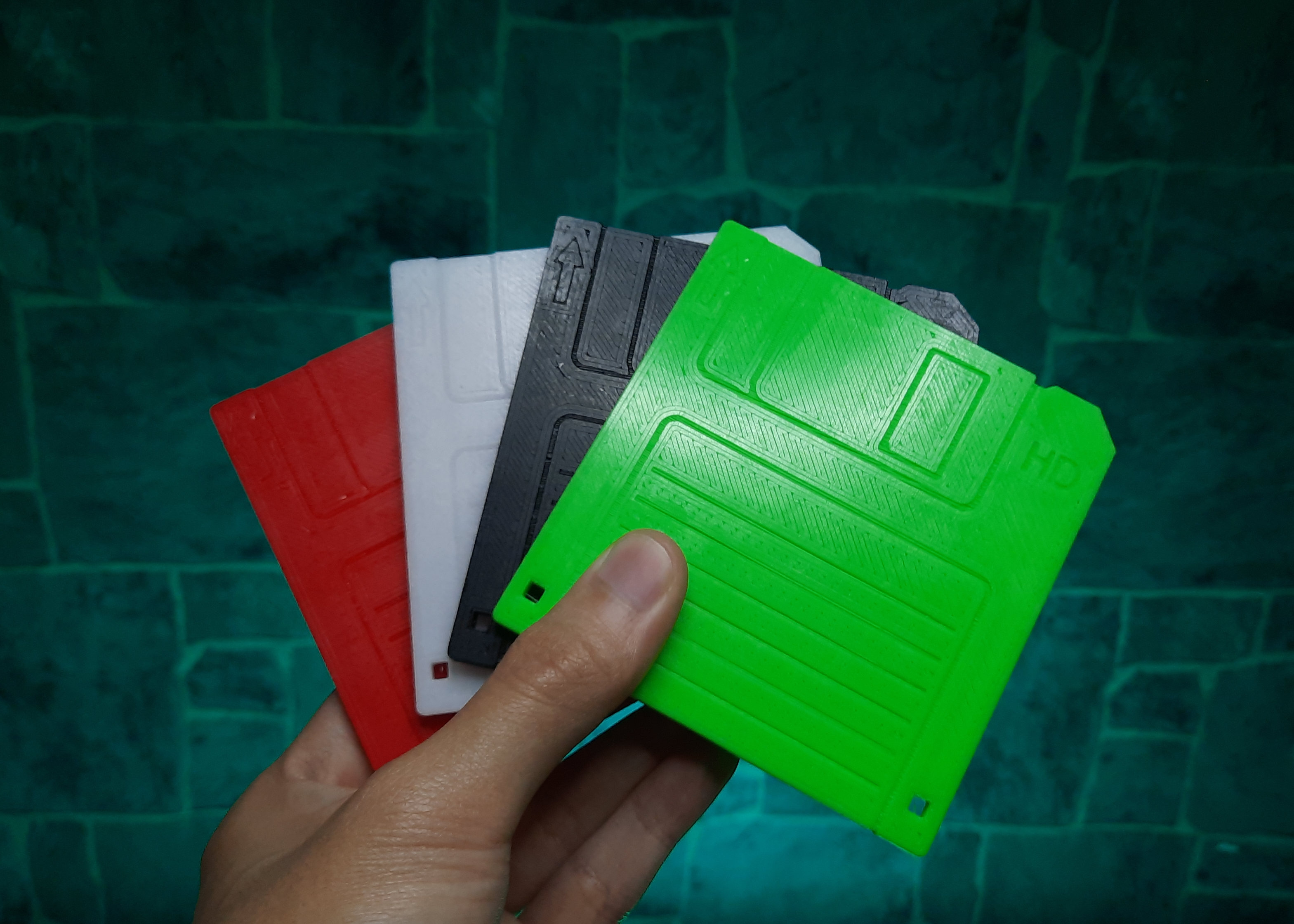 Floppy Disk Micro SD Card Holder