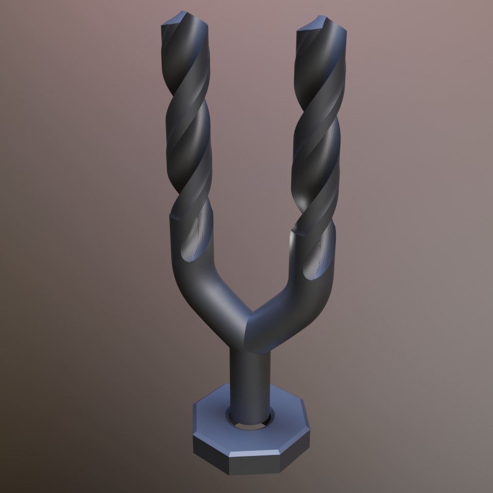 Double drill bit