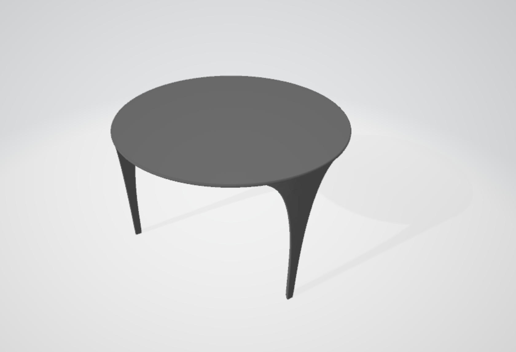 Elegant three-legged table