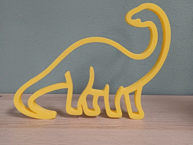 Brontosaurus silhouette / wall art
