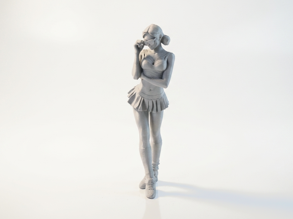 Cheerleader Figurine Female Figure 3D Printable