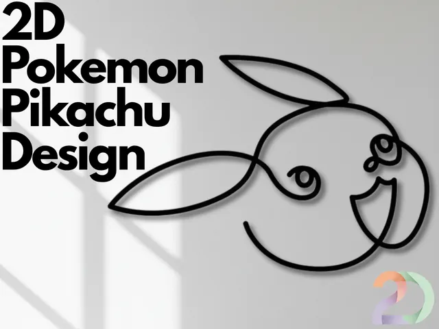 2D Pokemon Pikachu Design