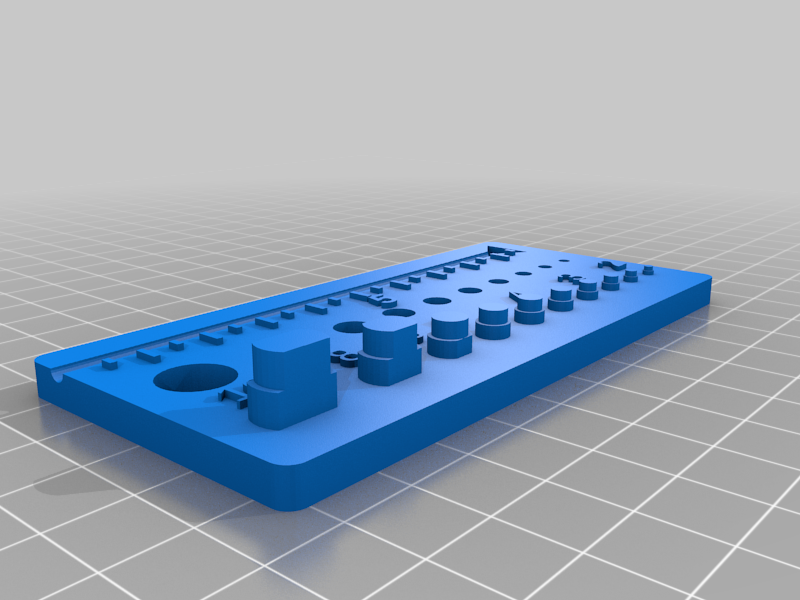 Screw Sizer metric screws nuts bolts measure jig by Rocco Nicola