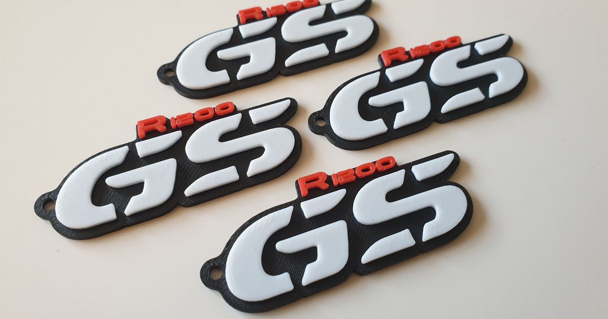 BMW GS keychain, klíčenka by Hába97 Download free STL model