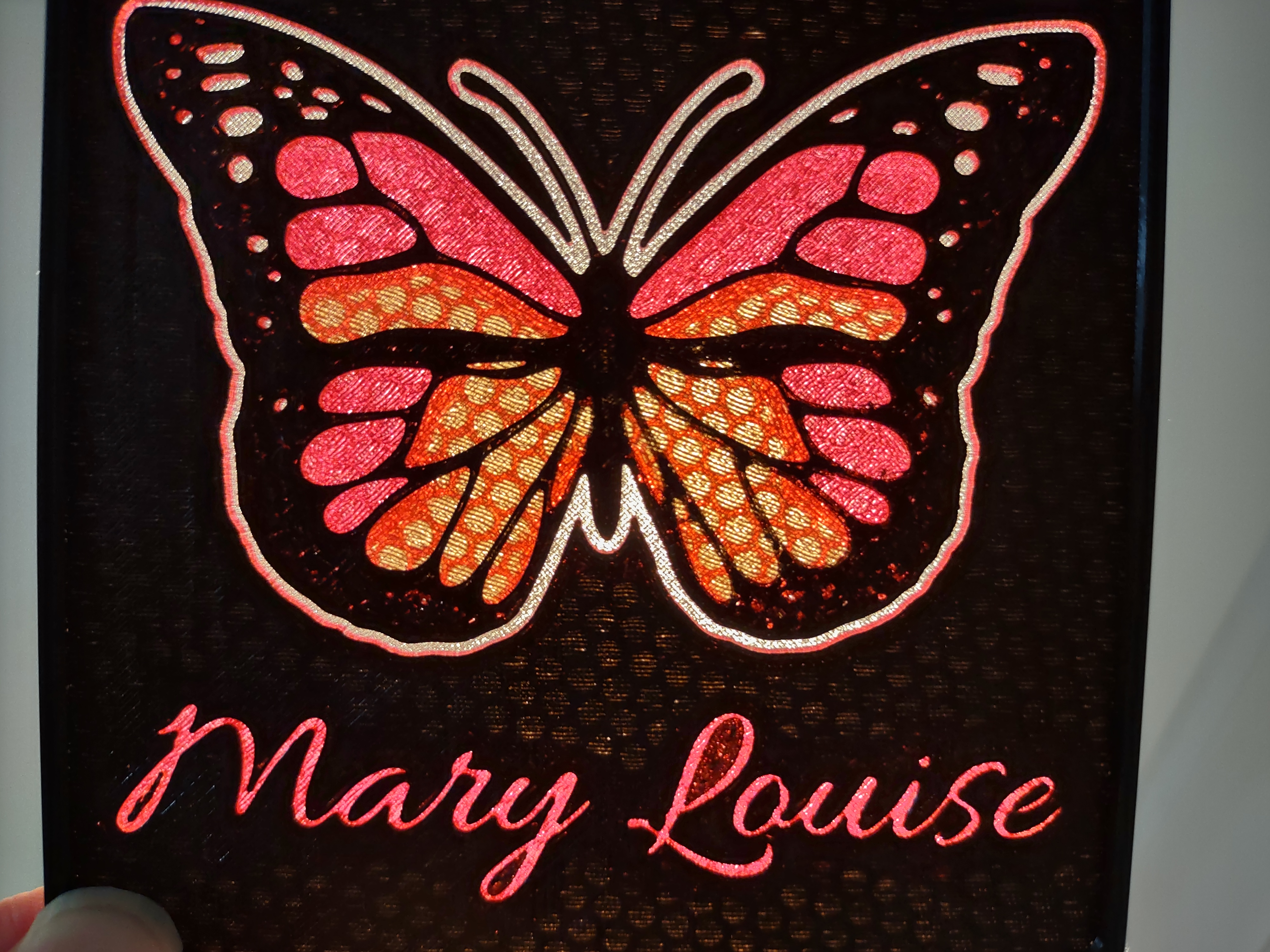 Transparent Butterfly Coaster - Customizable