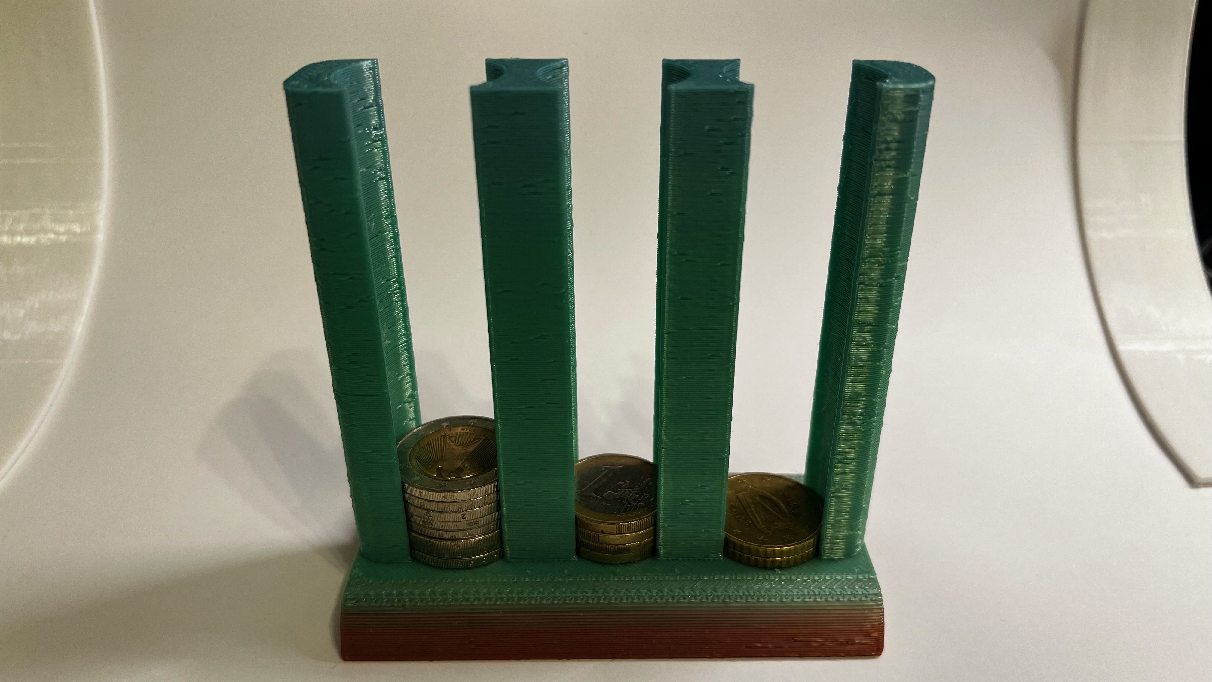 Coin Organizer 2€, 1€ and 0.50c by noobee Download free STL model