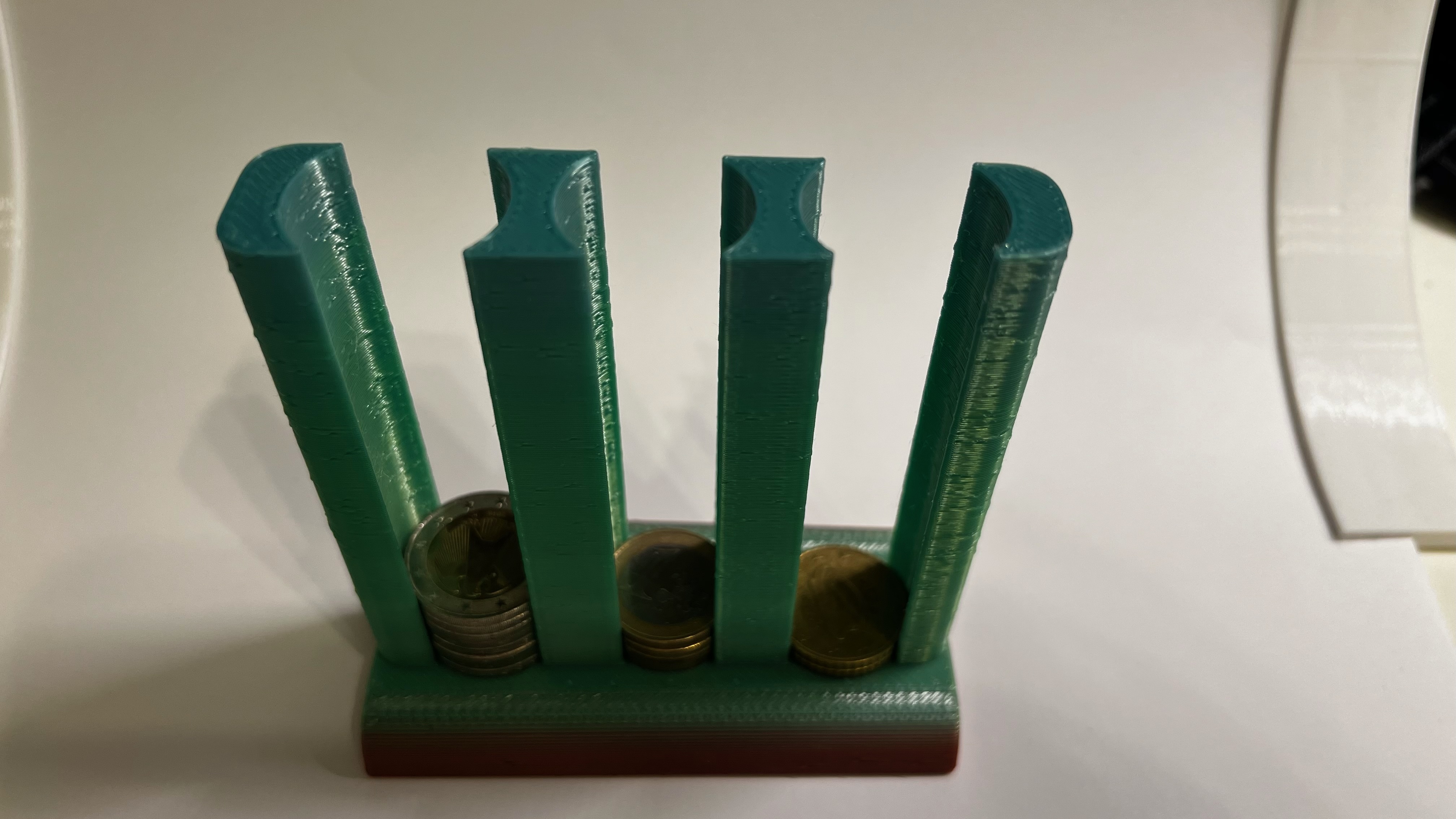 Coin Organizer 2€, 1€ and 0.50c by noobee Download free STL model