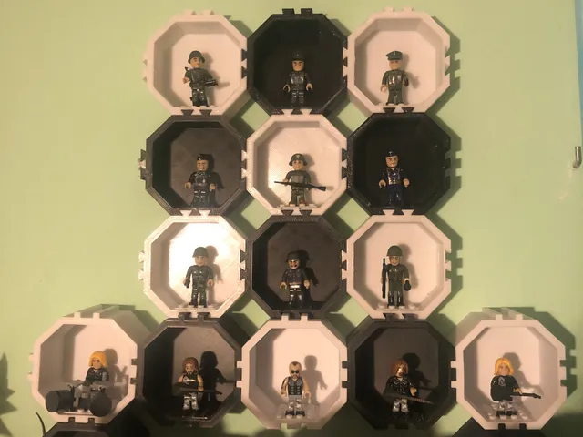 LEGO minifigure shelf, Printed block!!!!
