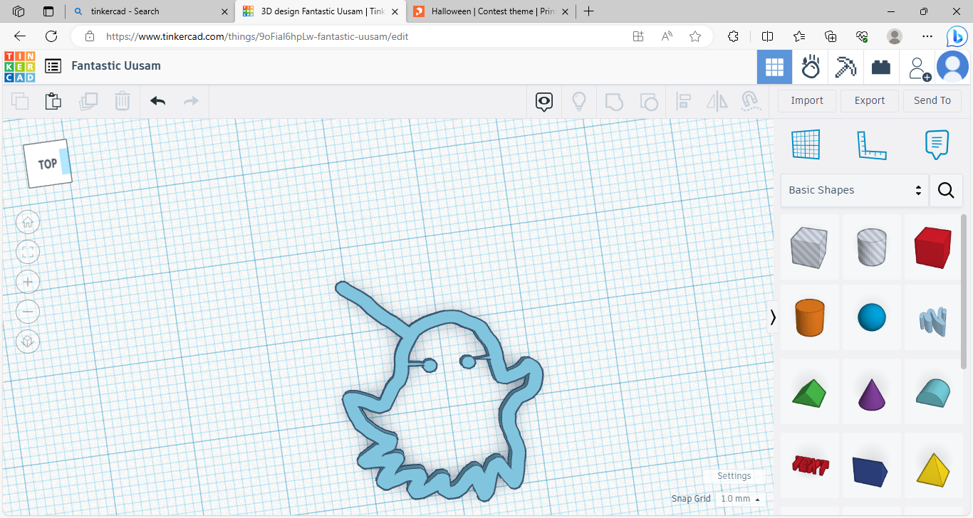 ghost shape for drawing cooking and shaping