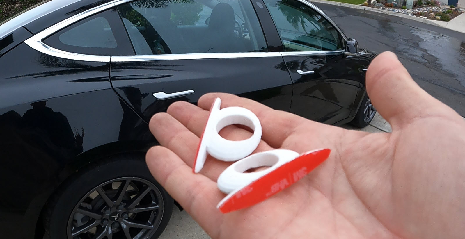 Tesla Model 3 & Y door handle ring pull by hi1ton
