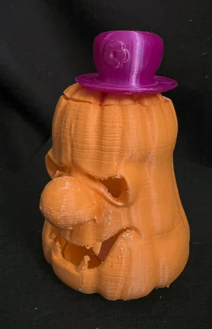 Clown Jack O'Lantern Tea Light
