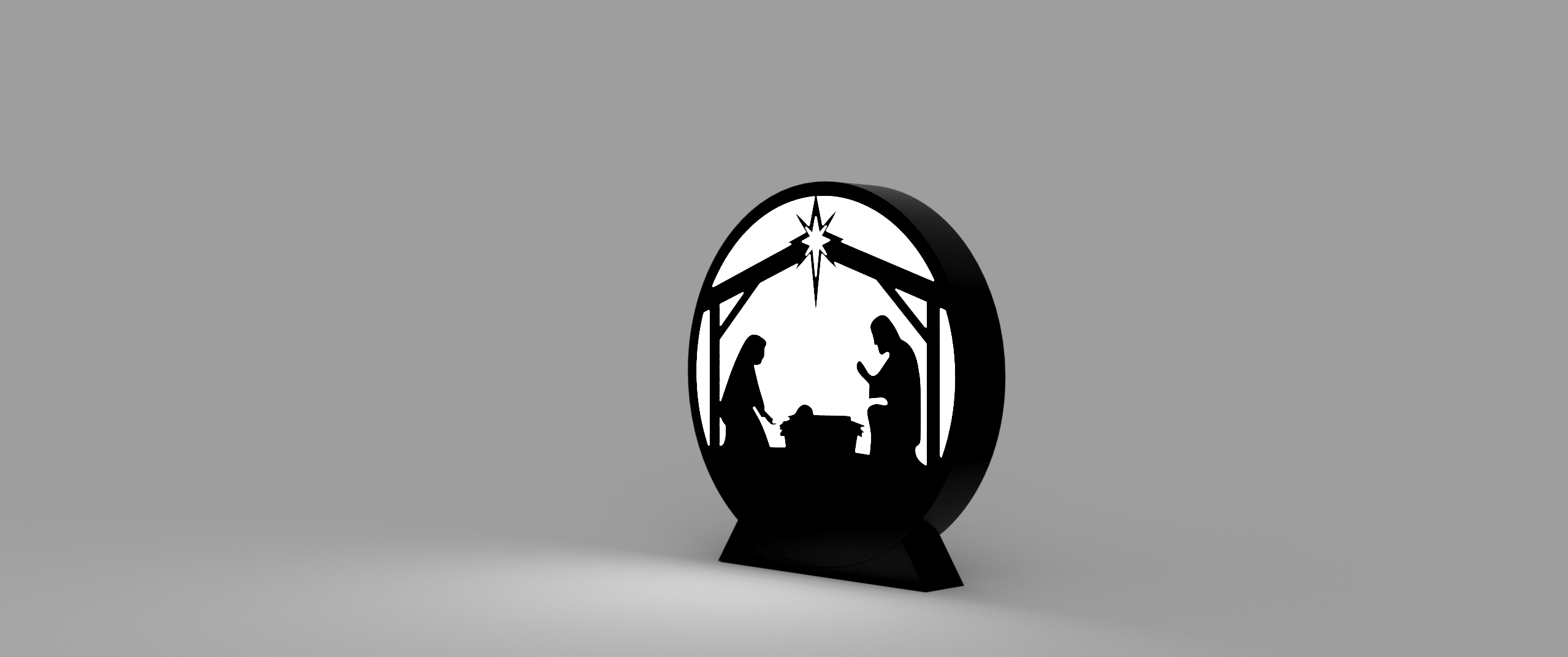 Nativity Scene Light Box by ThreeDimensions Download free STL model