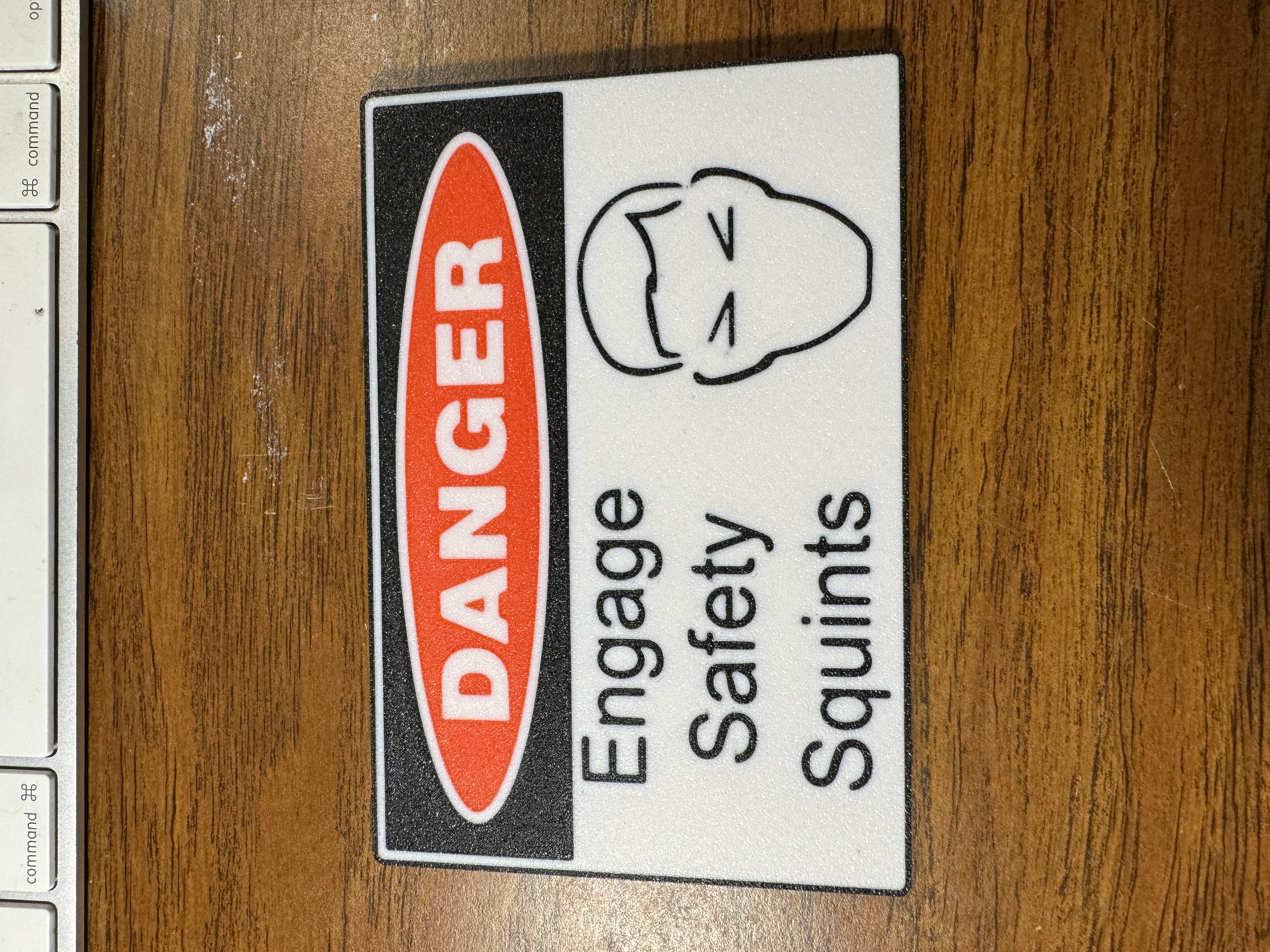 Engage Safety Squints Sign