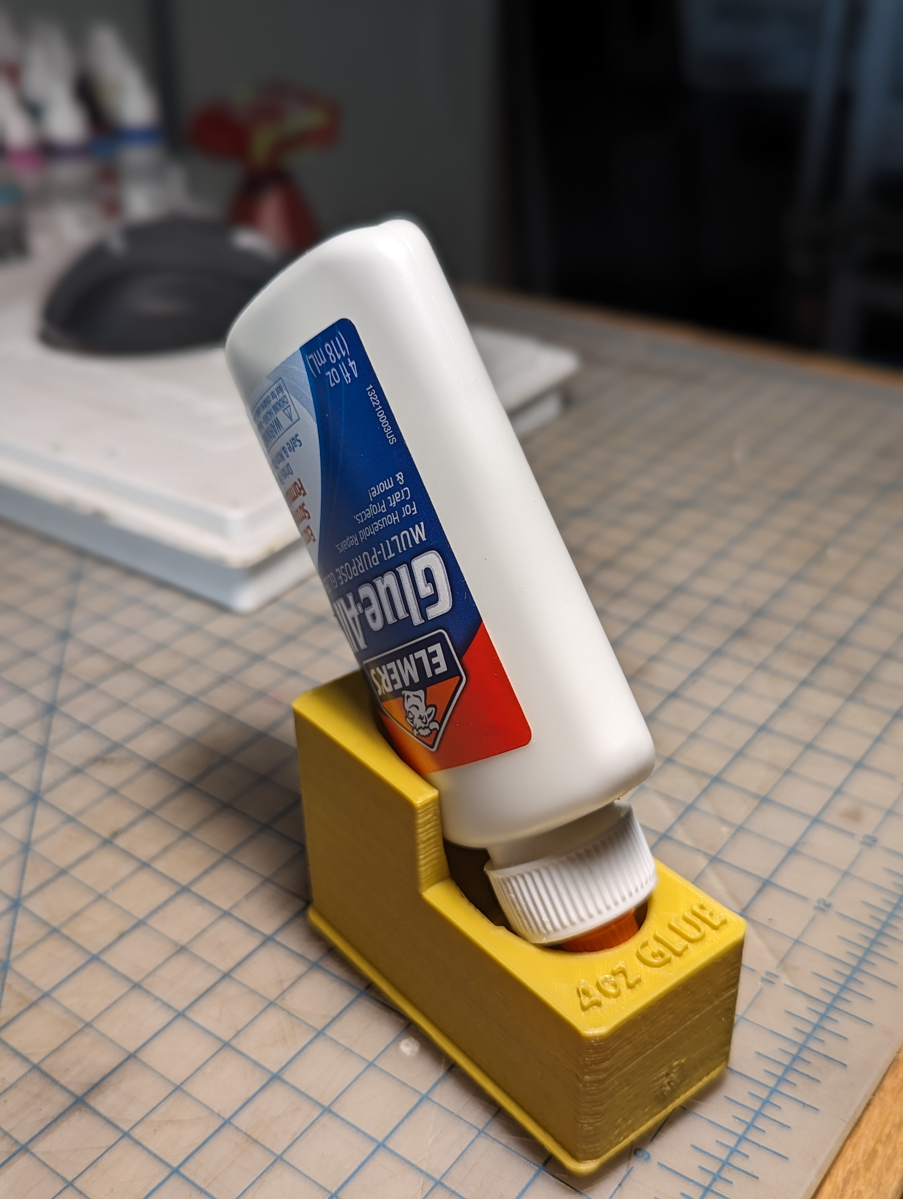 Gridfinity Elmer's Glue 4oz Bottle Holder