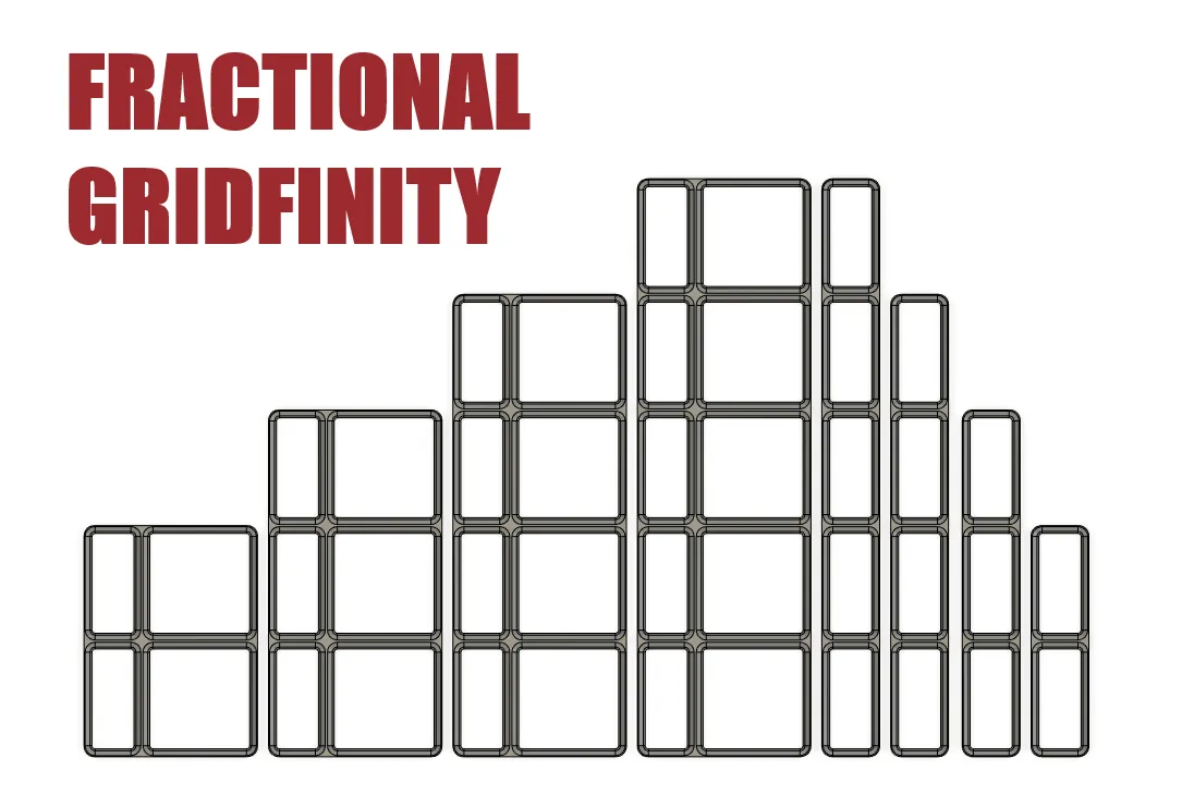Fractional Gridfinity by Doug Kremer | Download free STL model ...