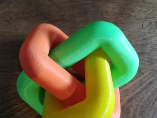 Decorative Triple Link by crashlaw | Download free STL model ...