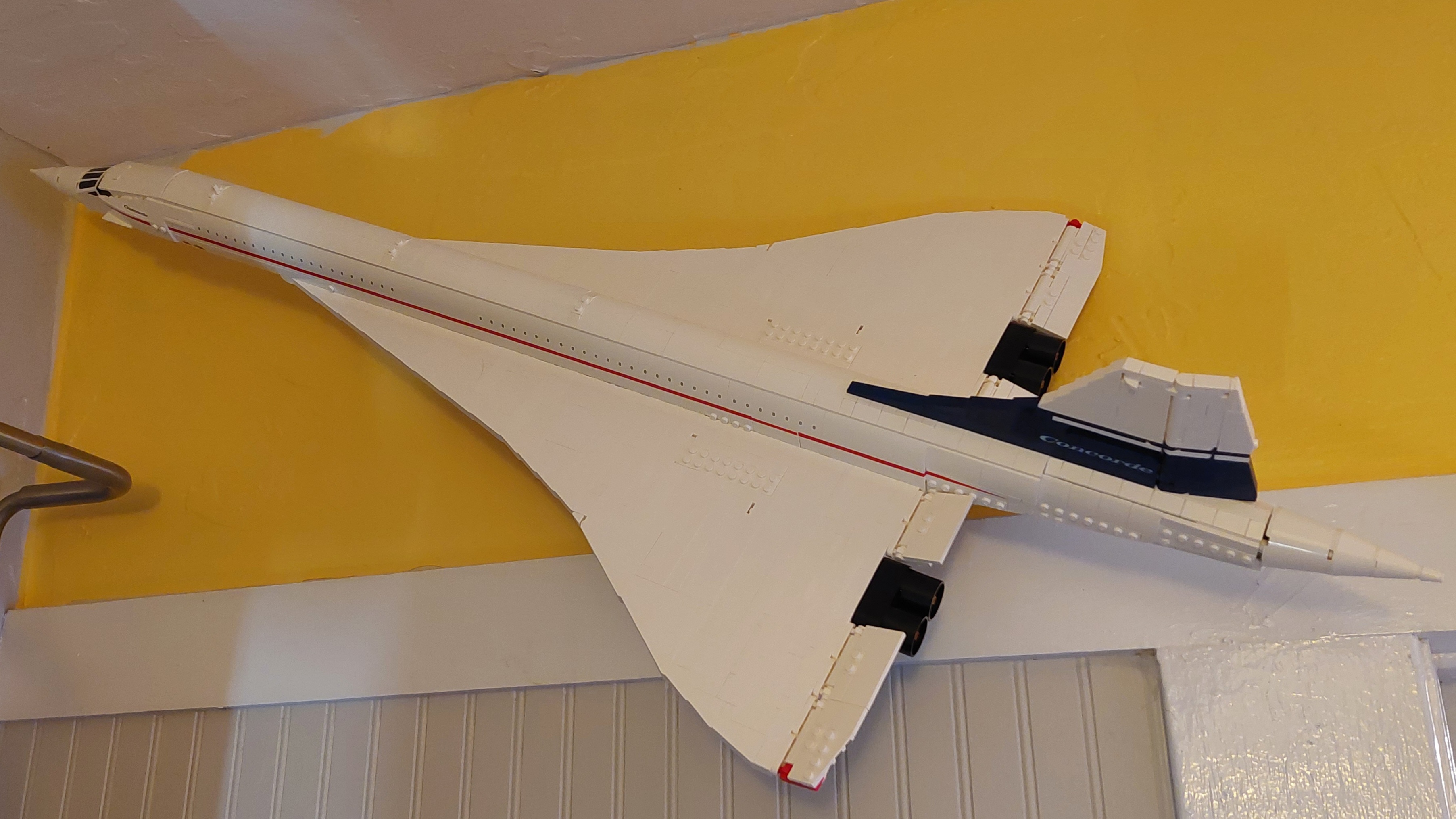 LEGO Concorde - Angled Wall Mount by Sam M