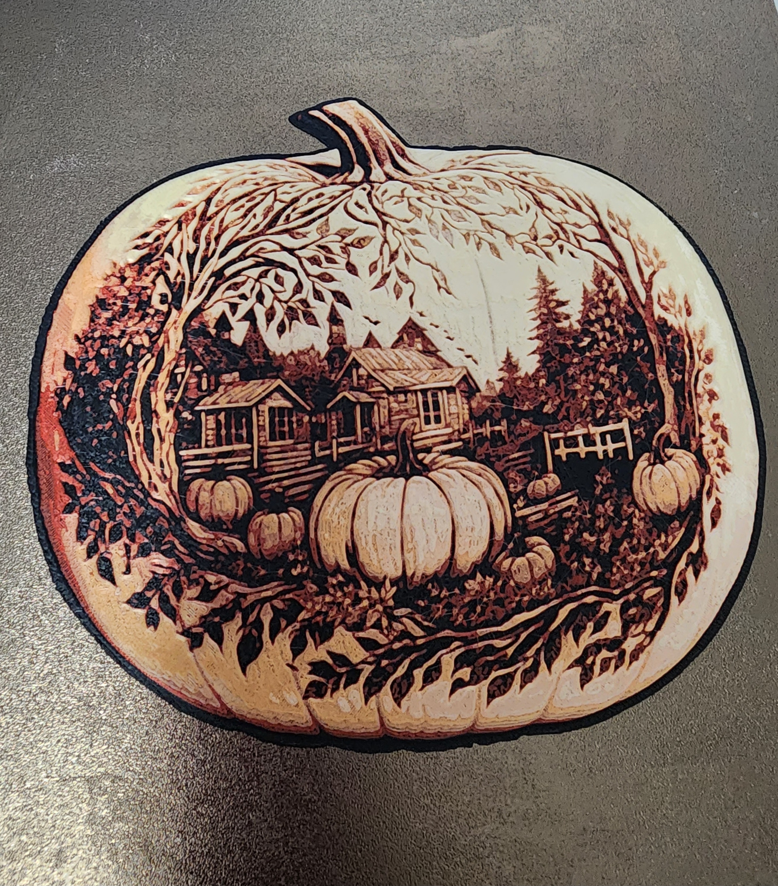 Carved Pumpkin Hugeforge filament painting