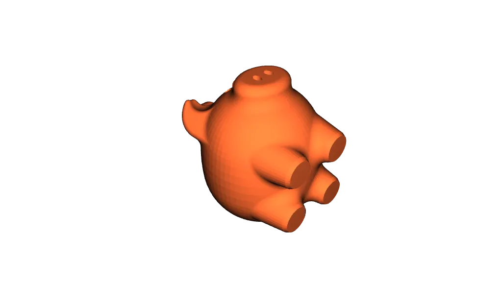 Pig Keychain by Puzzl3D Printing | Download free STL model | Printables.com
