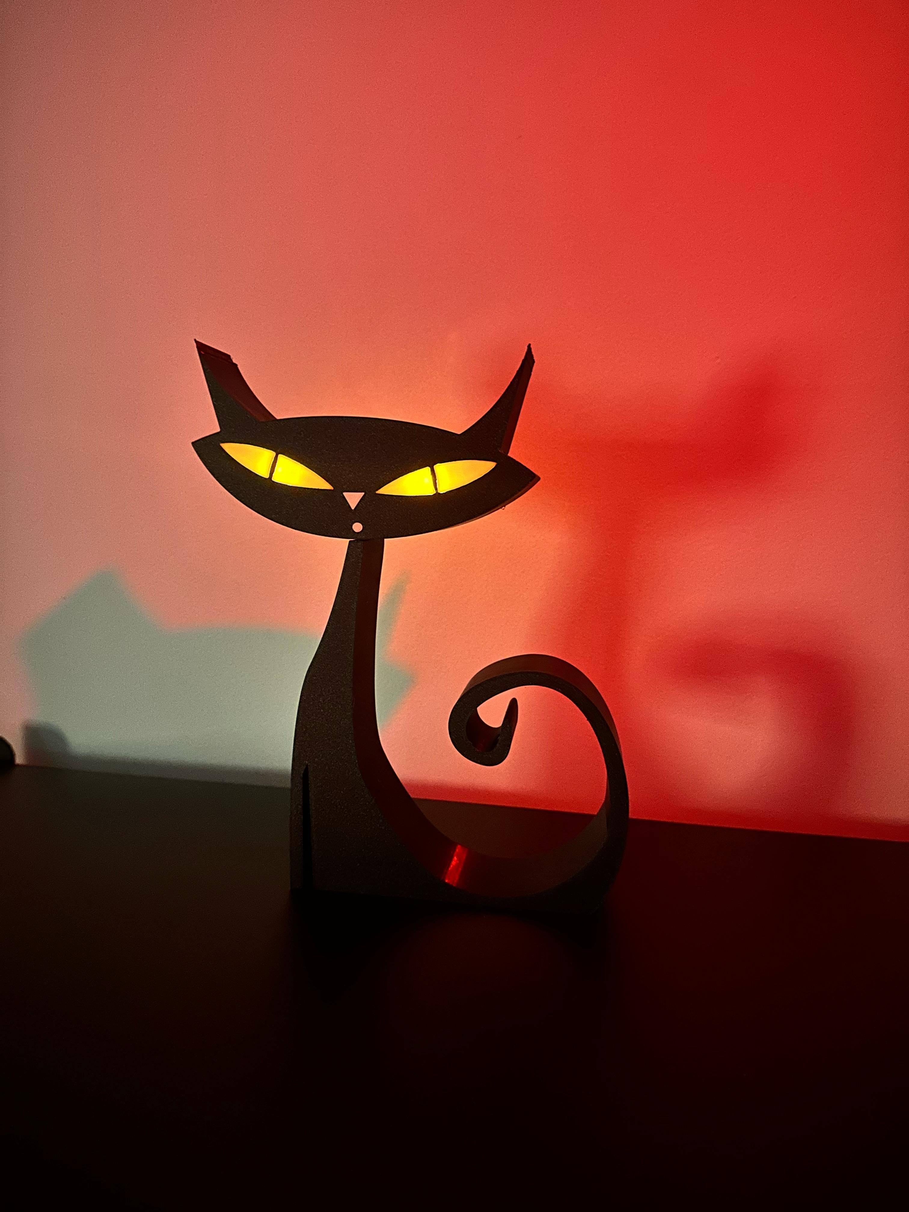 Atomic Cat from Hell Lamp Halloweem by Black Glovz | Download free STL ...