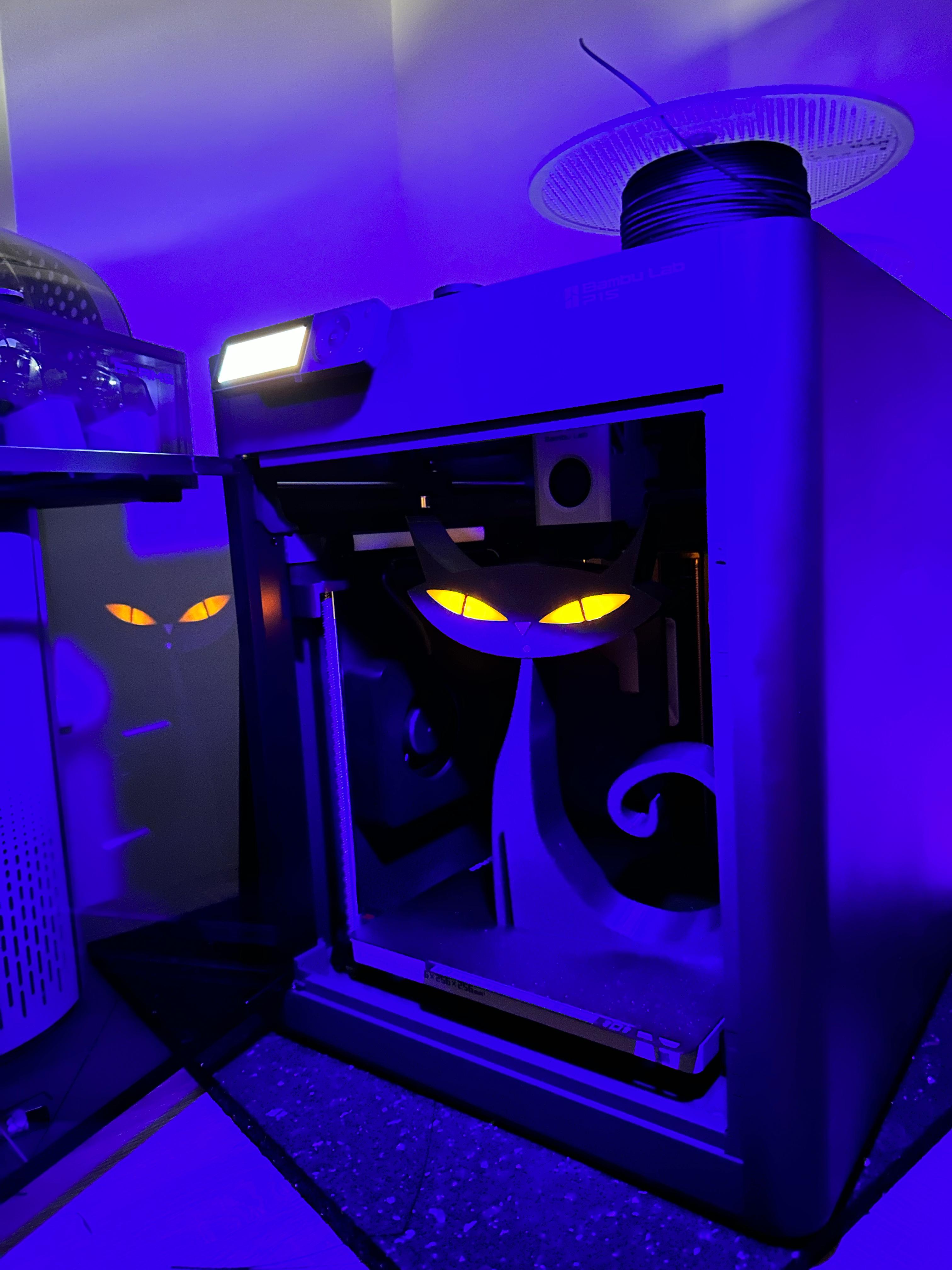 Atomic Cat from Hell Lamp Halloweem by Black Glovz | Download free STL ...