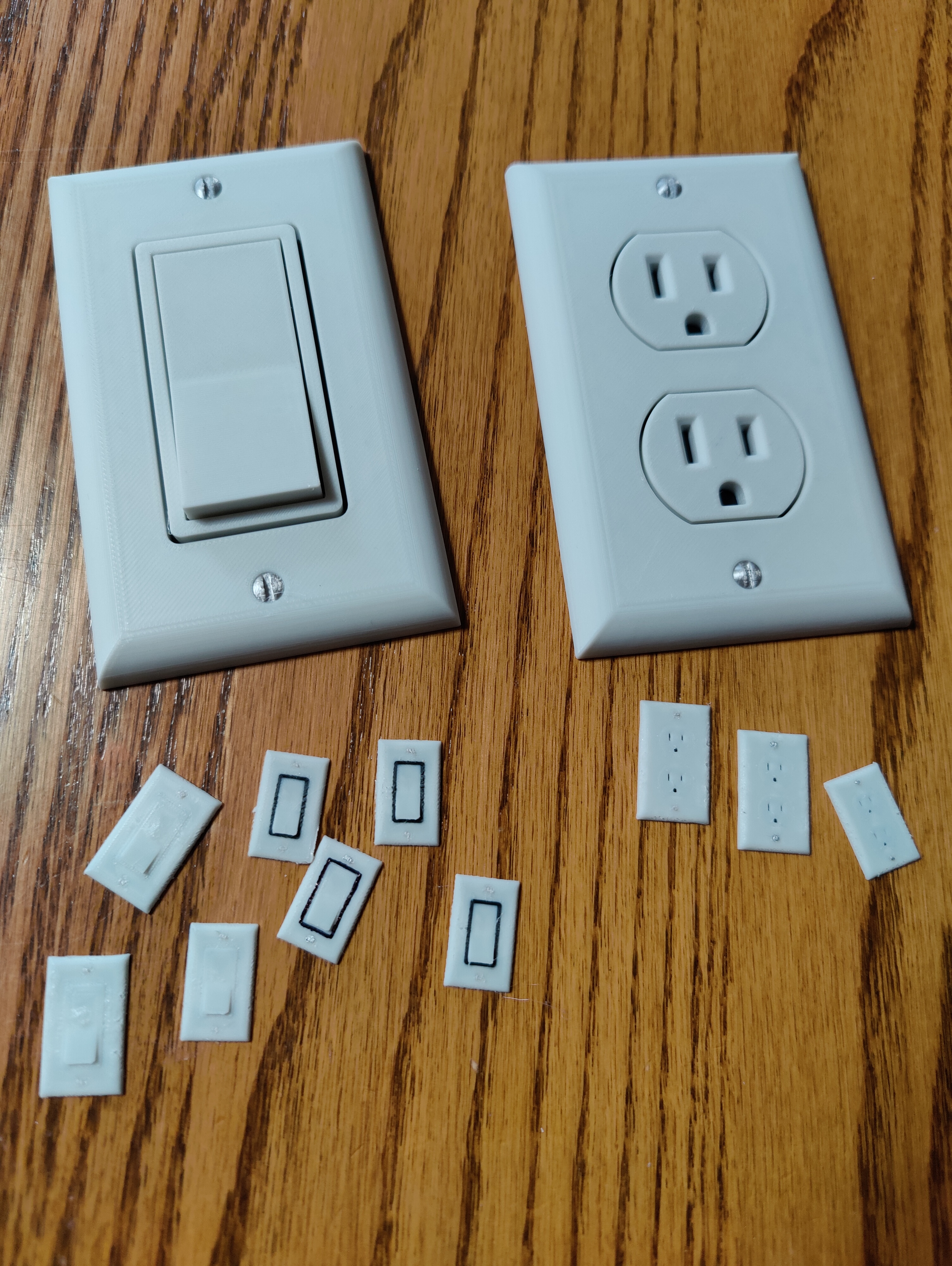 Wall Plate Models for pranks or scale models