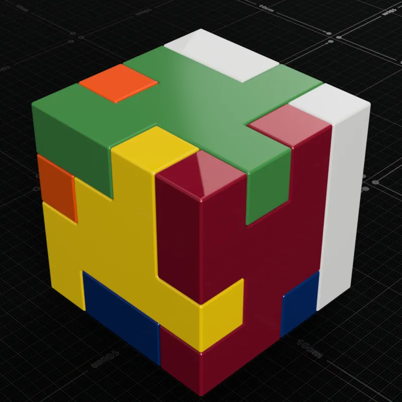 6 piece shop 3d puzzle