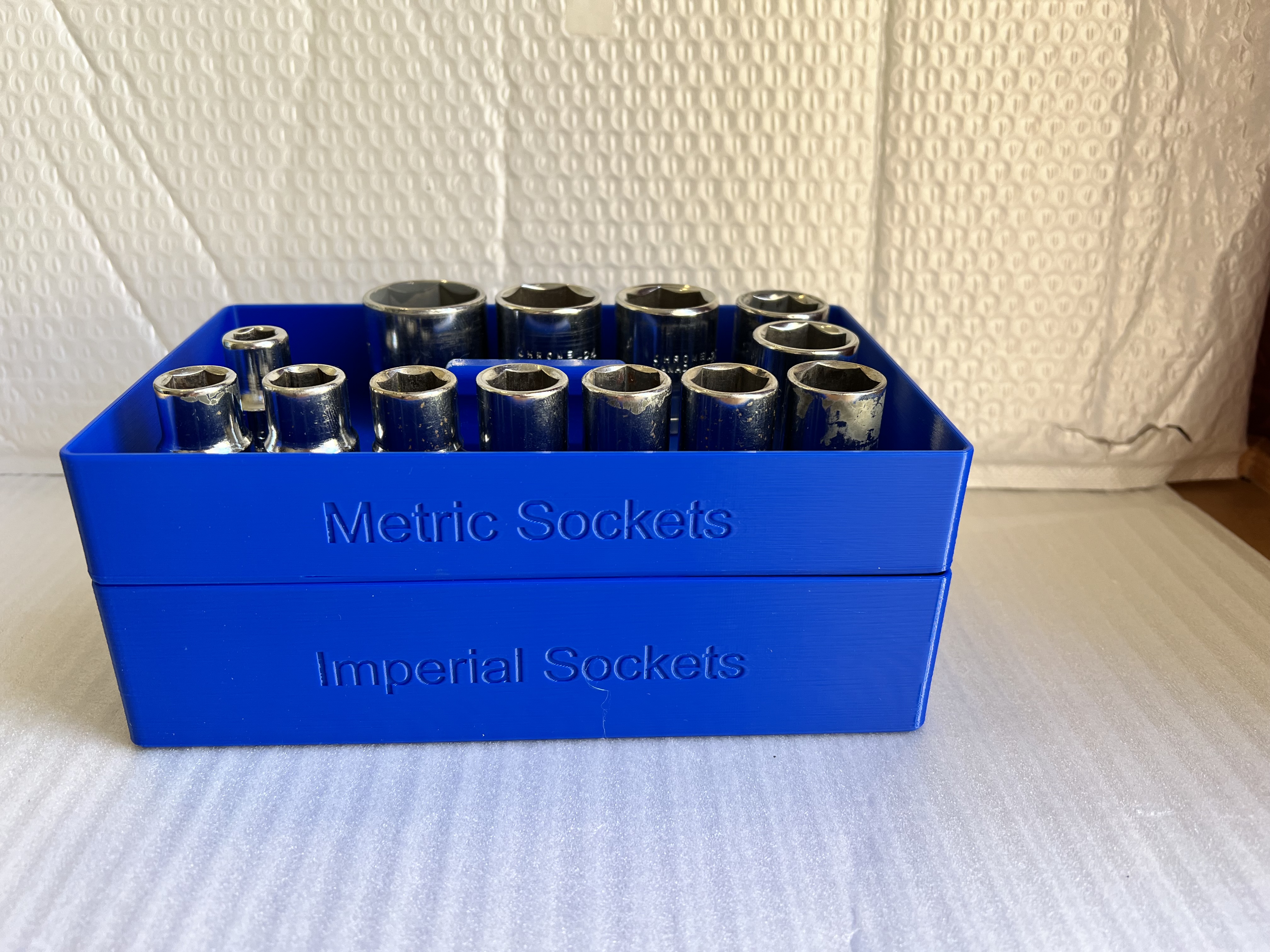 Miniatura 5 do modelo 3D Stackable socket trays