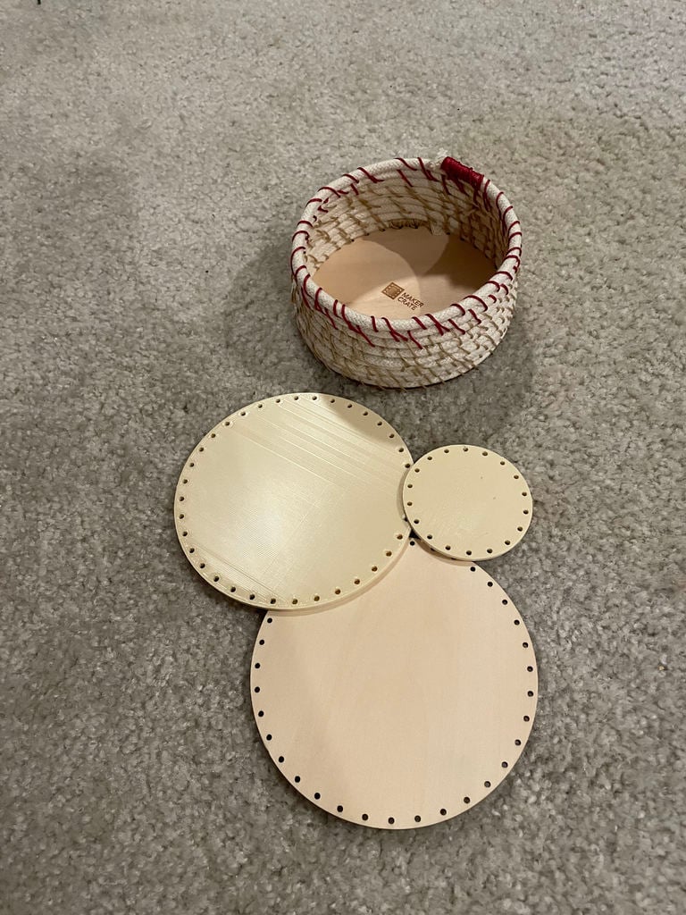 Rope Coil Basket Base