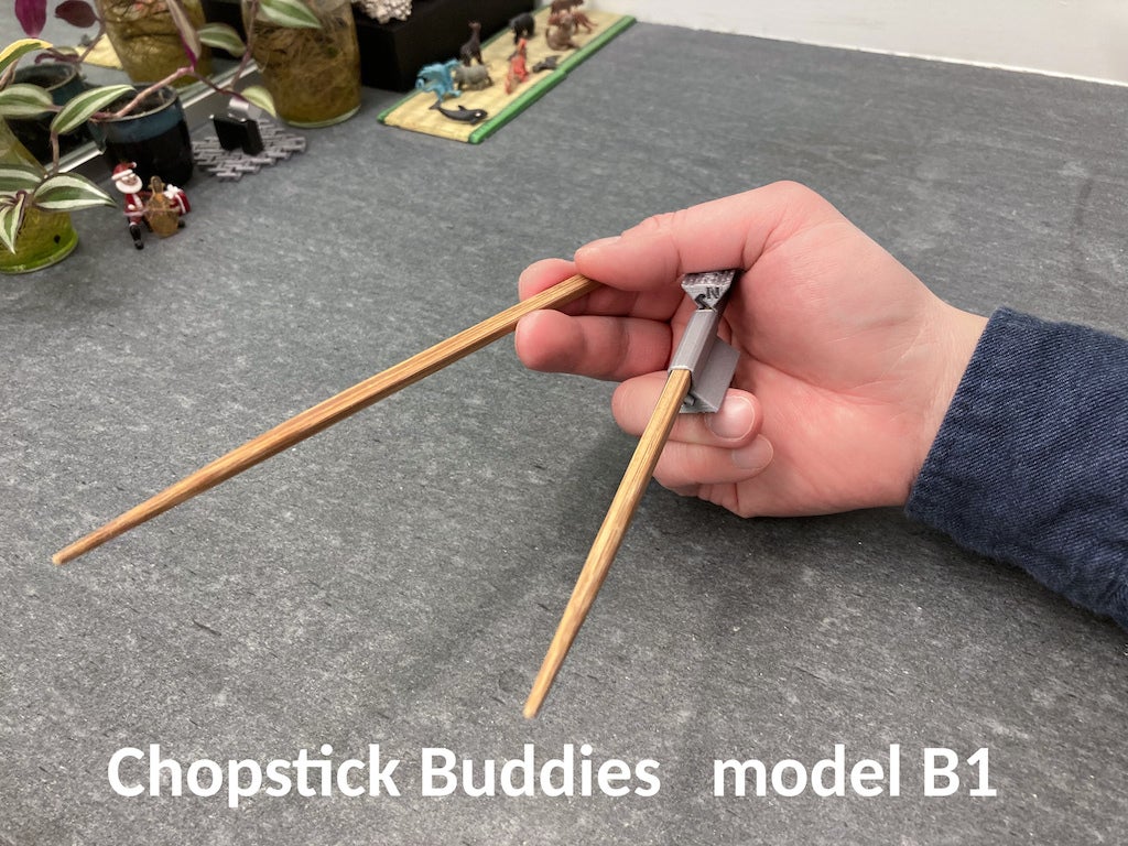 Model B1 Chopstick Buddies: Single-piece