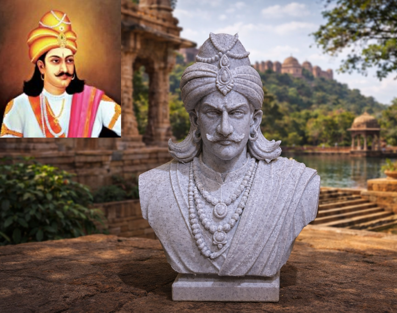 Ashoka Maurya - Bust