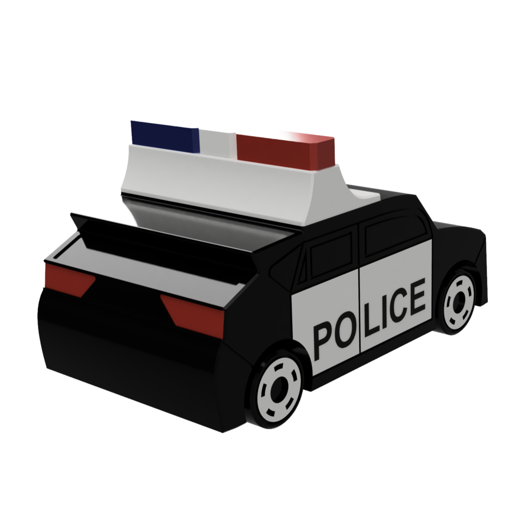 Print In Place Police Car By Rittai 3D Design Download Free STL Model print-in-place-police-car-by-rittai-3d-design-download-free-stl-model