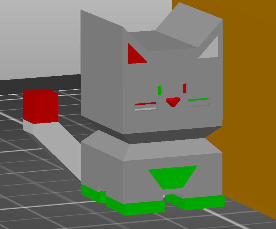 multi Colour Calicat V2 with santa hat and top hat