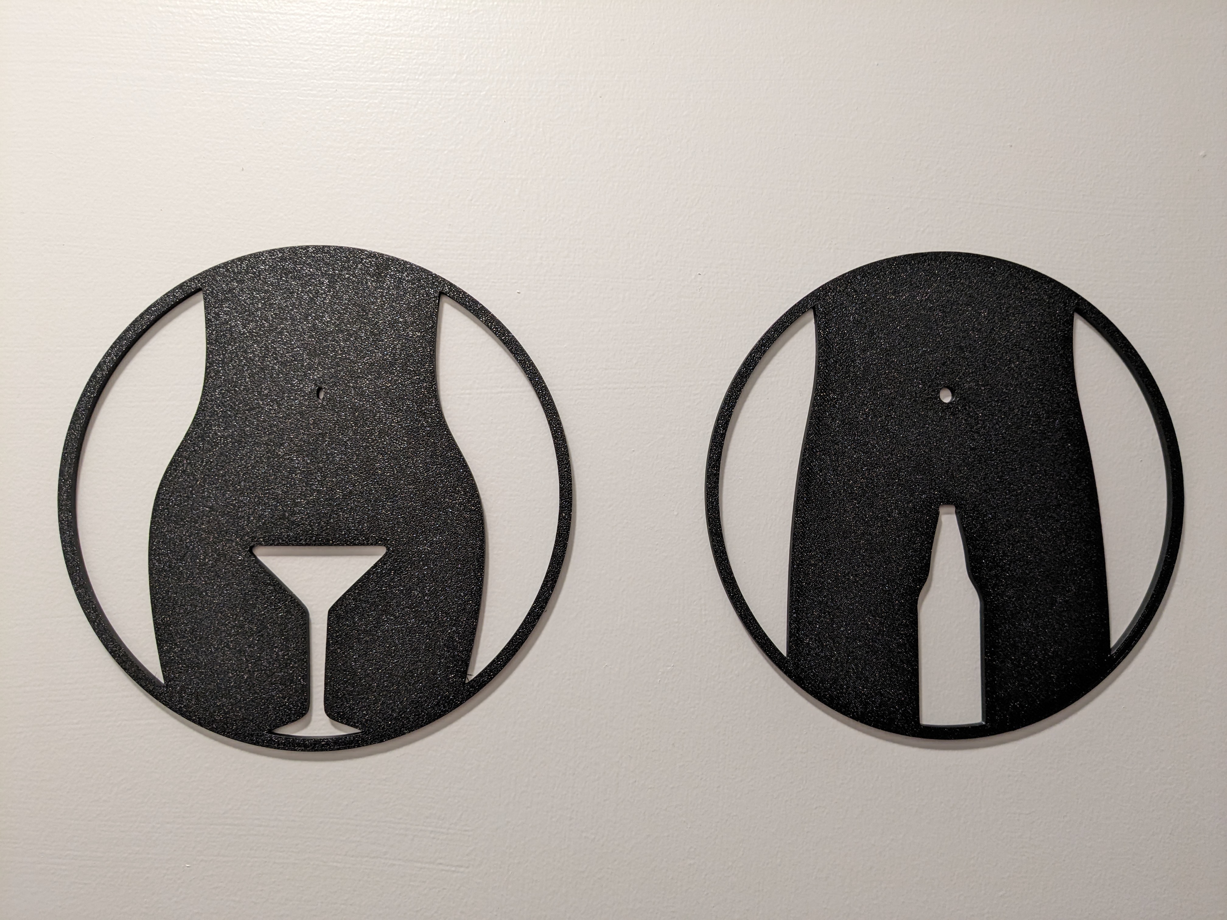 Cheeky Bathroom Signs