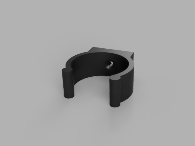 Shop vacuum hose holder /w screw mount