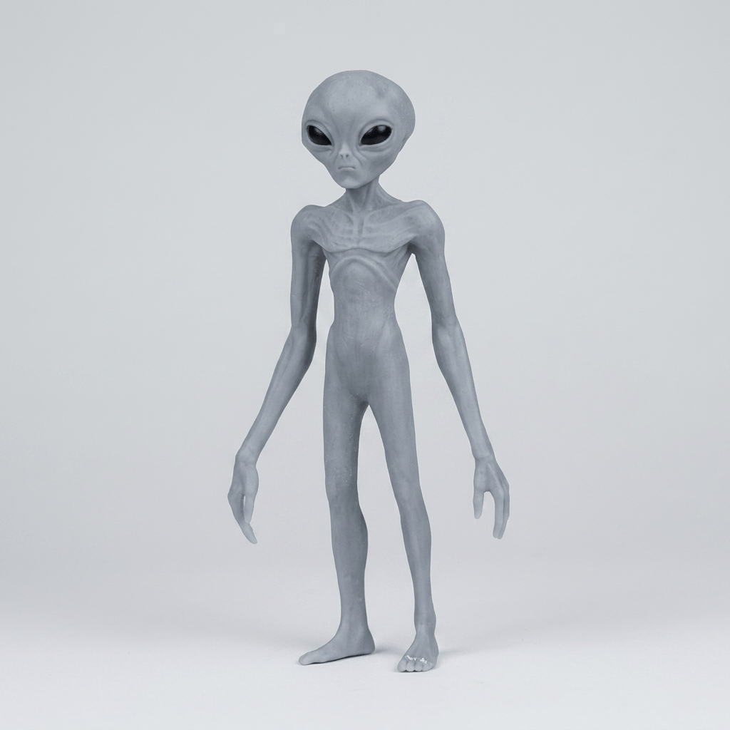 Sci Fi Art - Aliens - Small Grey