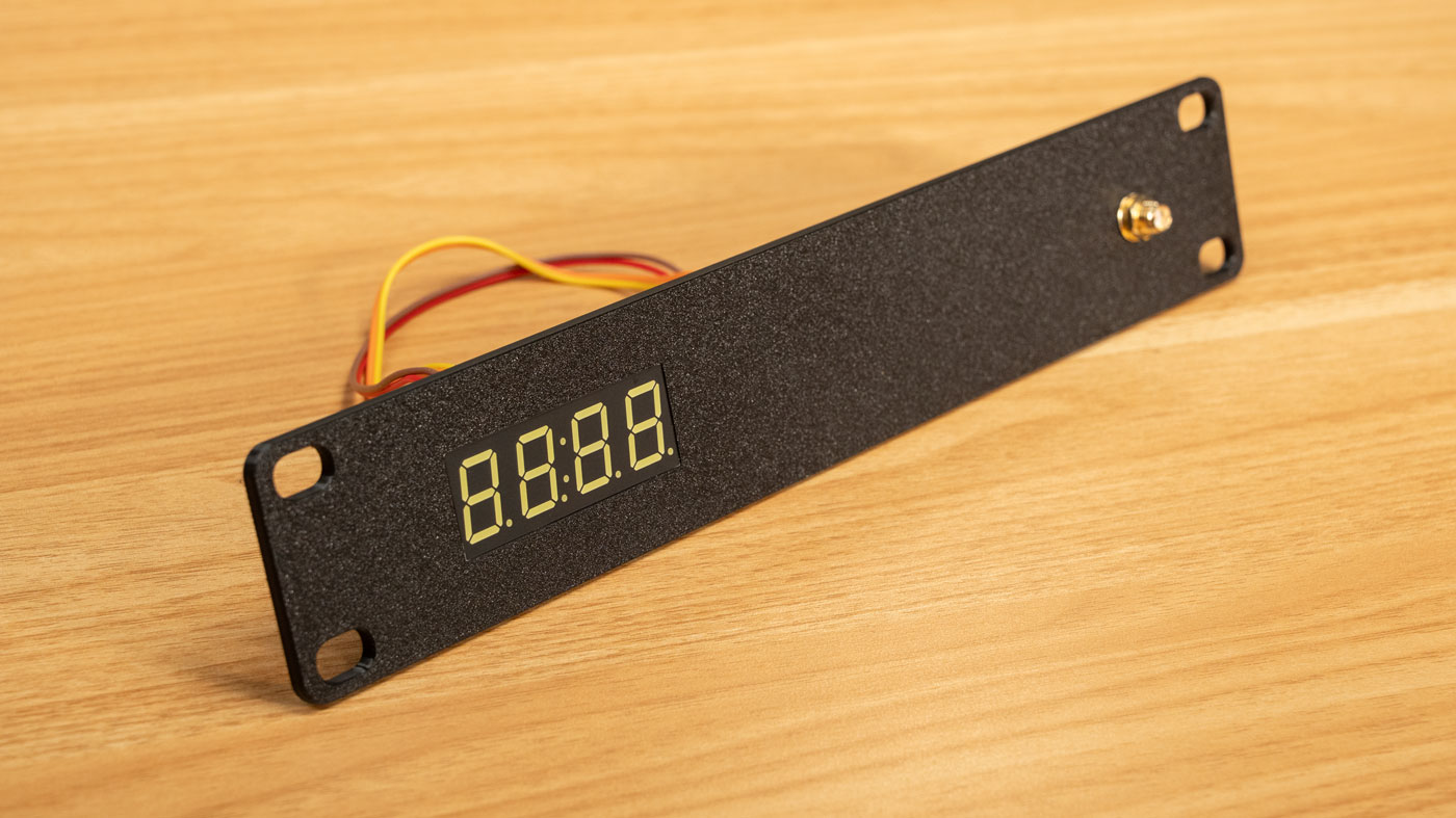 Pico GPS Clock - 1U Mini Rack faceplate