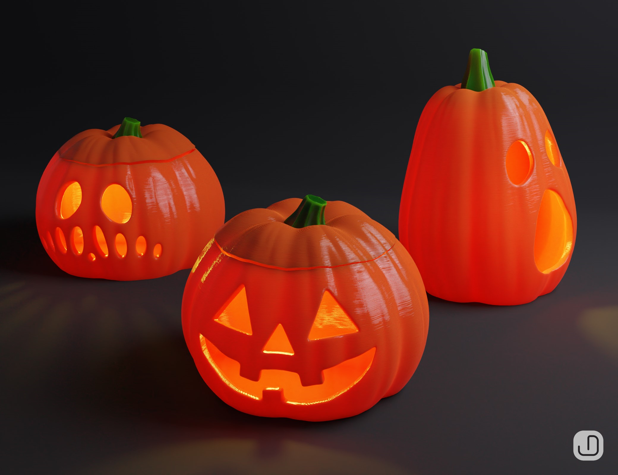 Pumpkin collection by Jopek Design | Download free STL model ...