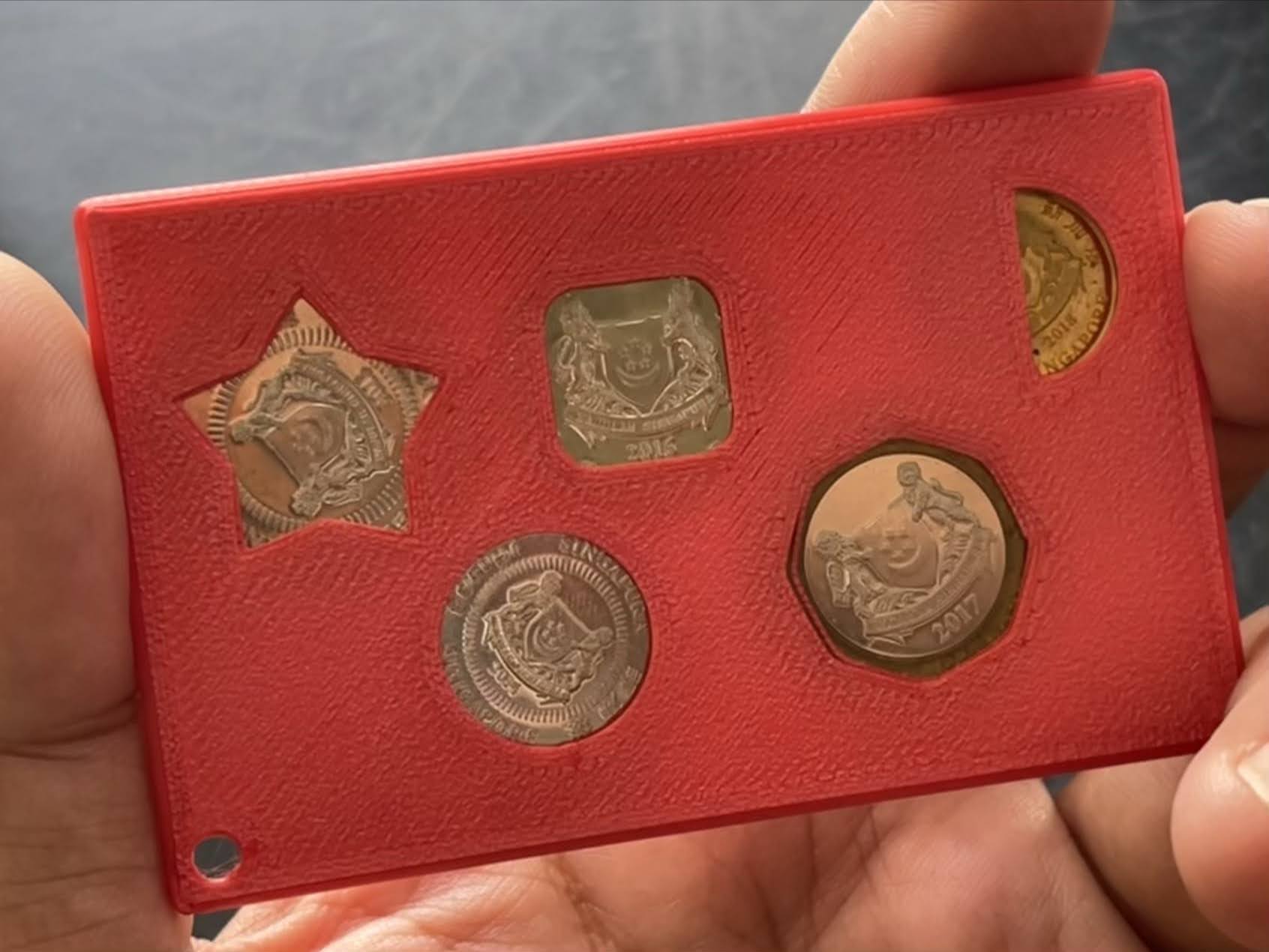 SGD Coin Holder Card by Saad Caffeine Download free STL model
