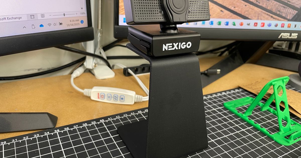 Webcam Stand 100mm Tall By Hollingsworth Design Download Free STL webcam-stand-100mm-tall-by-hollingsworth-design-download-free-stl