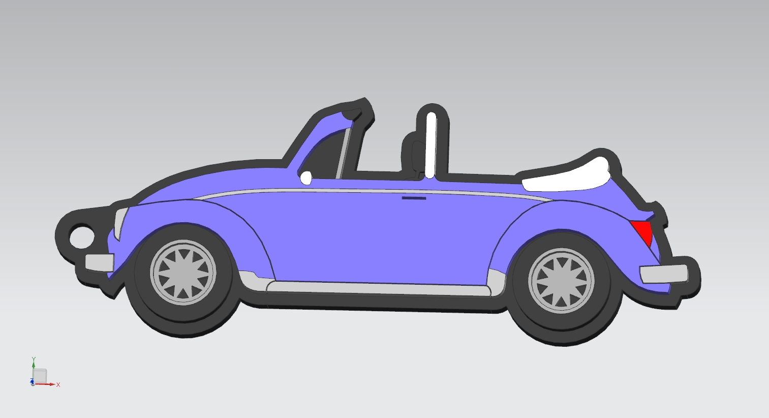 POCKETCAR Keychain VW beetle