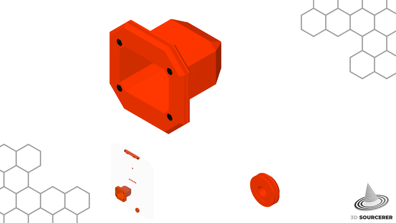Ender-3 S1/Ender 3-S1 Pro Adapter for the Universal Enclosure (REQUIRES DRILLING THROUGH PLEXIGLASS)