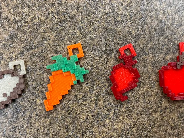 Minecraft Food Keychains