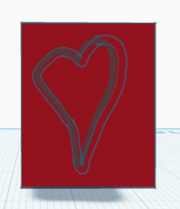 Custom Heart Rectangle 4 mum