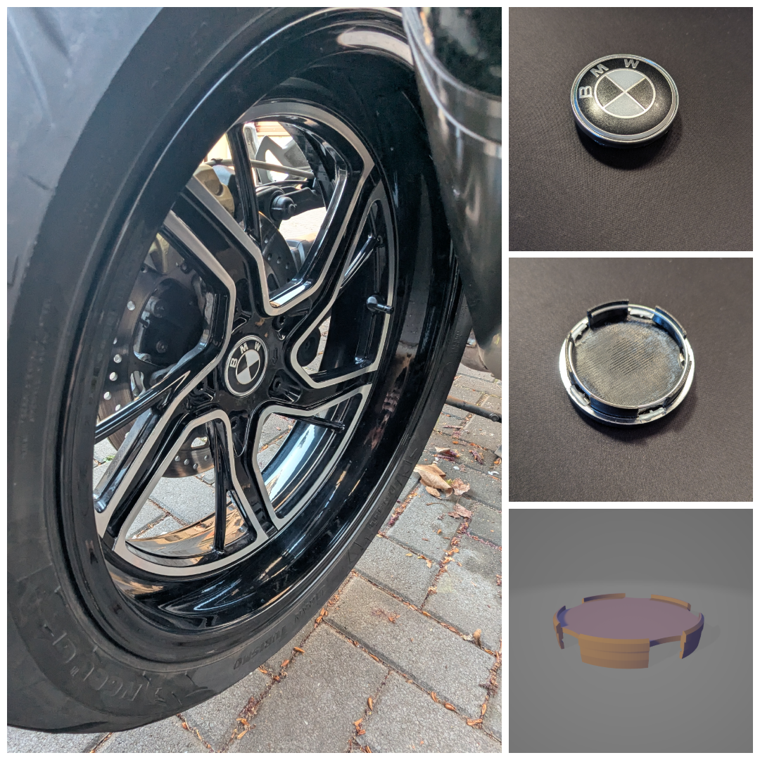 BMW R1250R / RS 60mm Hub Cap Clip