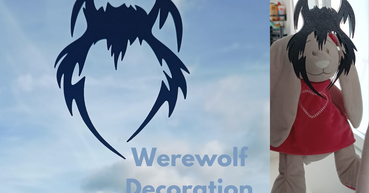 Werewolf Decoration for Windows & Mirrors by Gym Nut Design | Download ...